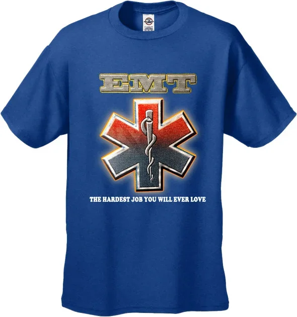 emt-the-hardest-job-you-will-ever-love-mens-t-shirt