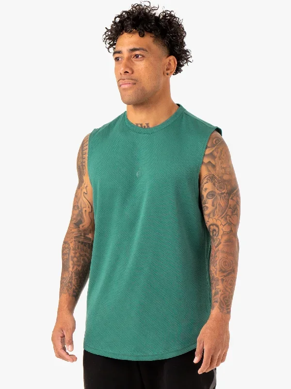 enhance-muscle-tank-green