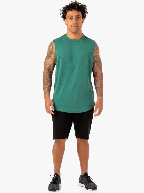 enhance-muscle-tank-green