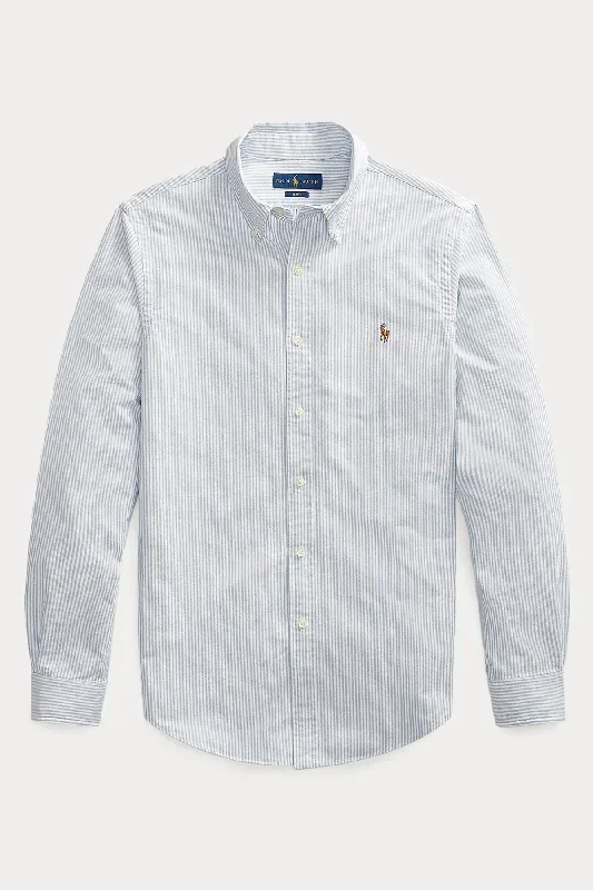 Polo Ralph Lauren Slim Fit Çizgili Oxford Gömlek