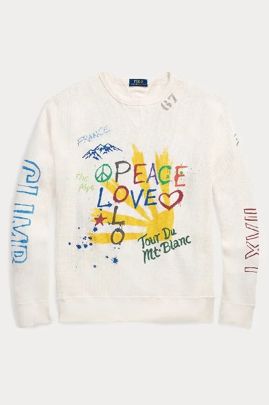 Polo Ralph Lauren Yuvarlak Yaka Logolu Desenli Sweatshirt