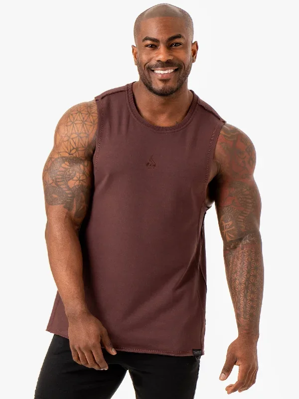 Force Fleece Tank - Brick