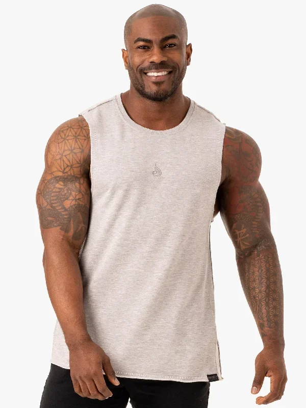 Force Fleece Tank - Grey Marl