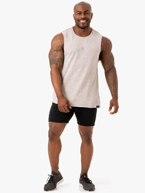 force-fleece-tank-grey-marl