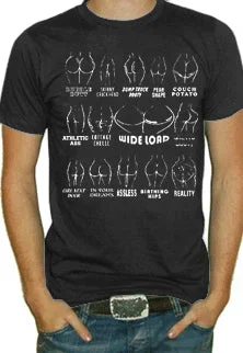 Funny T Shirts - Different Types Of Asses T-Shirt