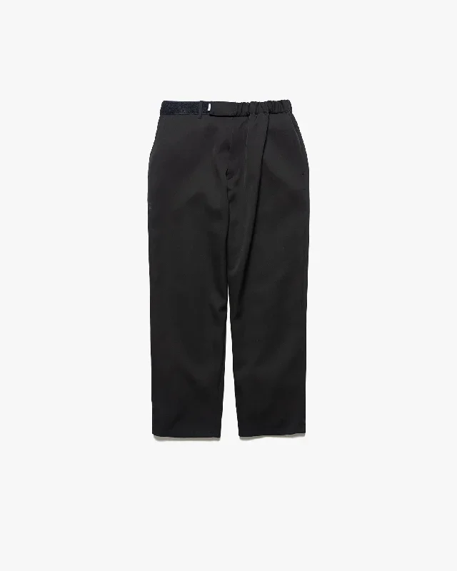 Scale Off Wool Slim Waisted Wide Tapered Chef Pants