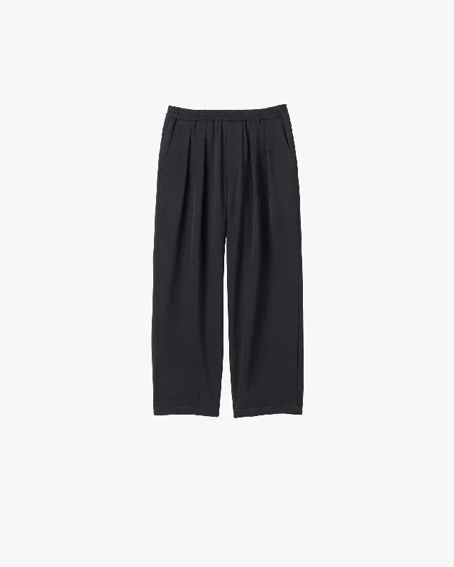 Wool Doeskin Two Tuck Wide Pants