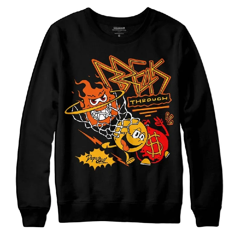 Goldenrod Dunk DopeSkill Sweatshirt Break Through Graphic