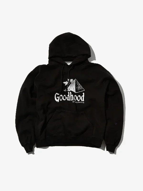 Goodhood Worldwide Pyramid Hoodie - Black