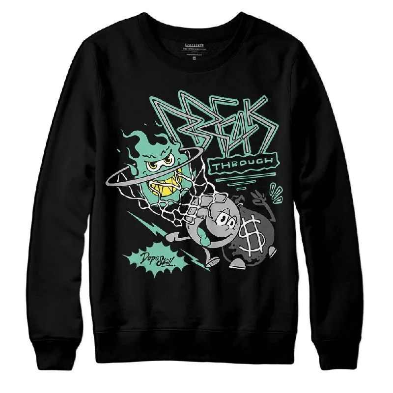 Green Glow 3s DopeSkill Sweatshirt Break Through Graphic