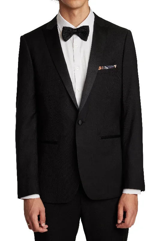 Grosvenor Peak Tux Jacket - slim - Black Stretch