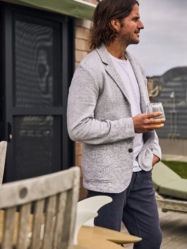 Inlet Knit Blazer - Heather Grey