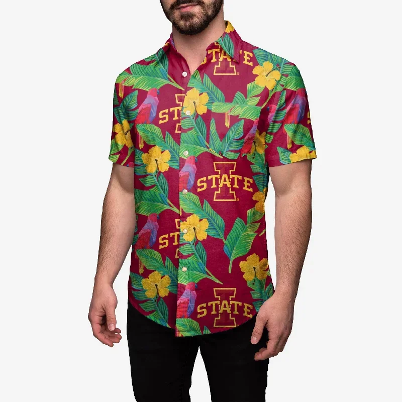 Iowa State Cyclones Floral Button Up Shirt