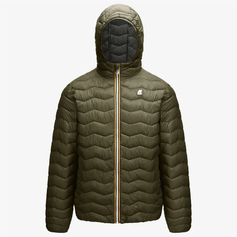 JACK QUILTED WARM - Jackets - Short - Man - GREEN BLACKISH