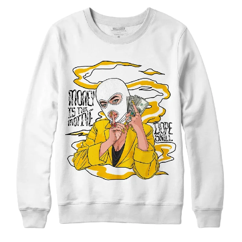 AJ 13 Del Sol DopeSkill Sweatshirt Money Is The Motive Graphic