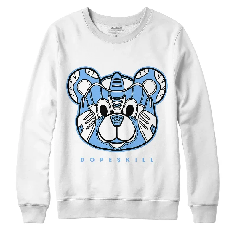 AJ 6 University Blue DopeSkill Sweatshirt SNK Bear Graphic