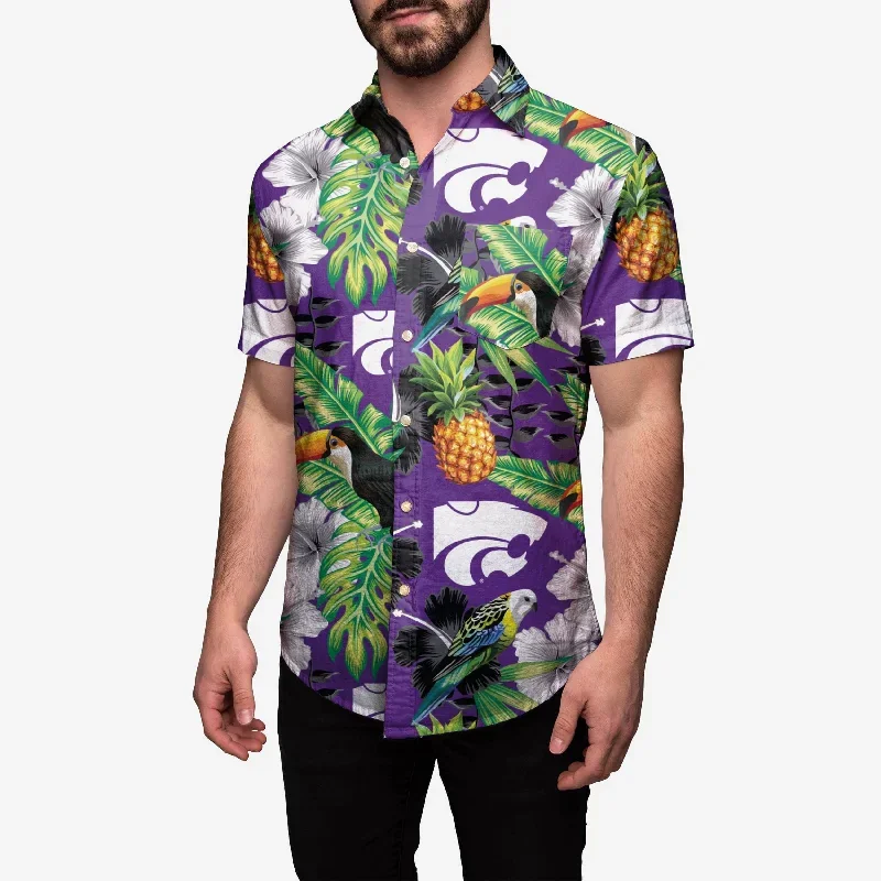 Kansas State Wildcats Floral Button Up Shirt