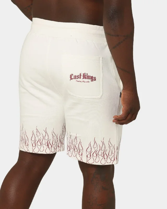 last-kings-flaming-pharaohs-sweat-shorts-off-white