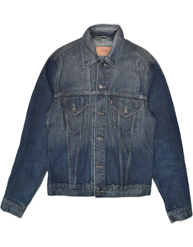 LEVI'S Mens Denim Jacket UK 40 Large Blue Cotton