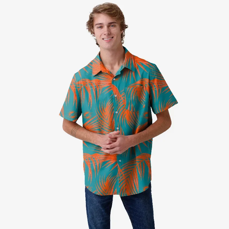 Miami Dolphins Hawaiian Button Up Shirt