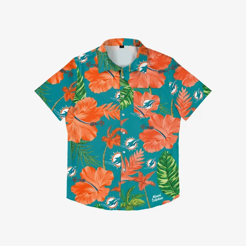 miami-dolphins-team-color-hibiscus-button-up-shirt