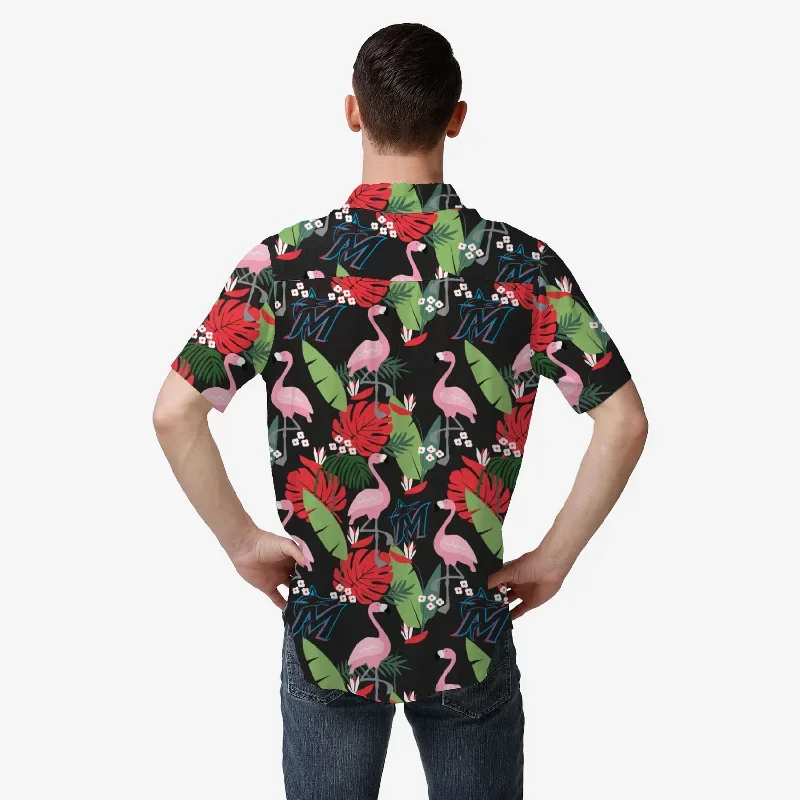 miami-marlins-floral-button-up-shirt