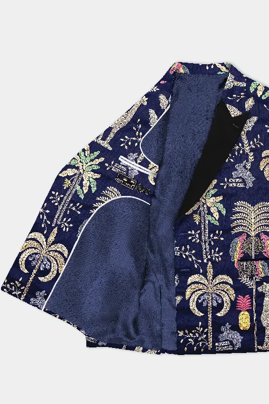 midnight-blue-tropical-embroidered-jungle-printed-peak-collar-tuxedo-blazer