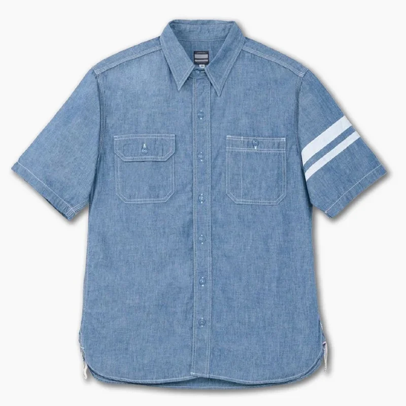 Momotaro - GTB Selvedge Chambray Shirt Blue