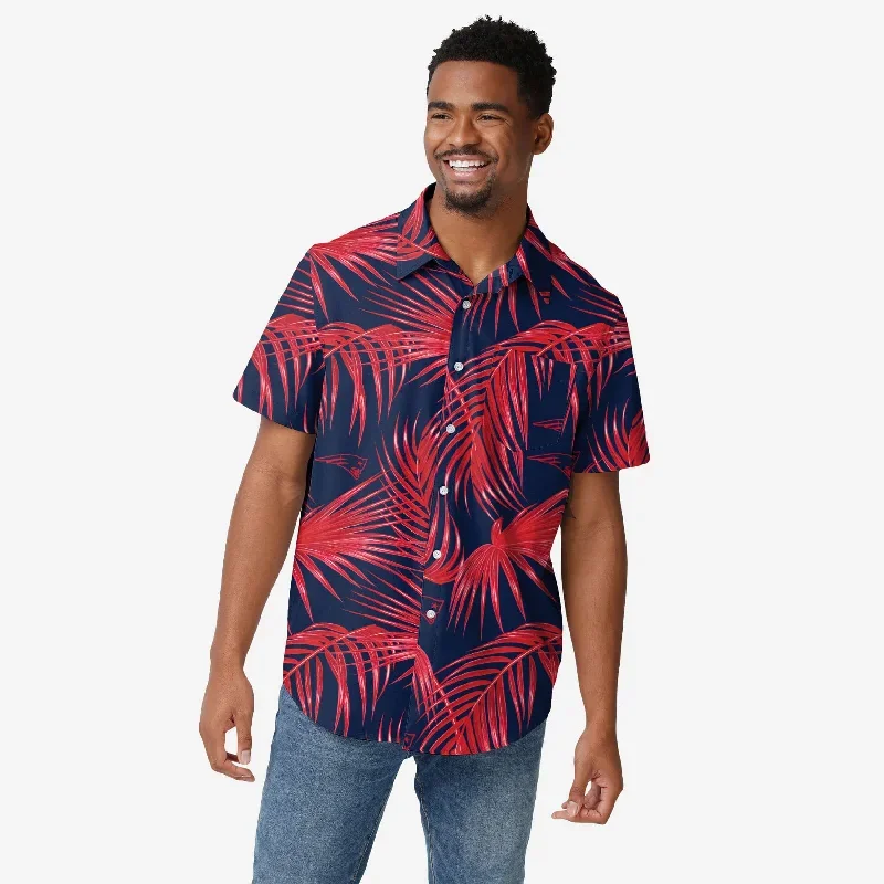 New England Patriots Hawaiian Button Up Shirt