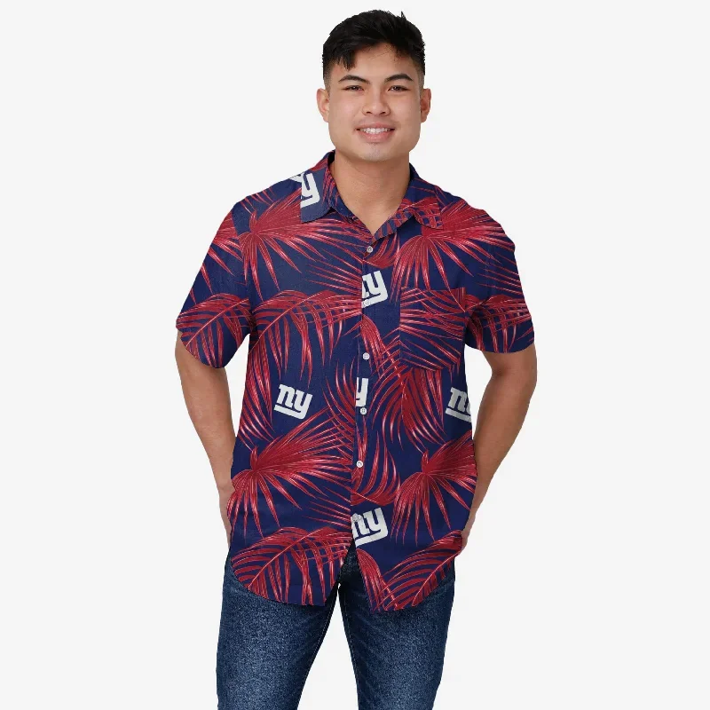 New York Giants Hawaiian Button Up Shirt