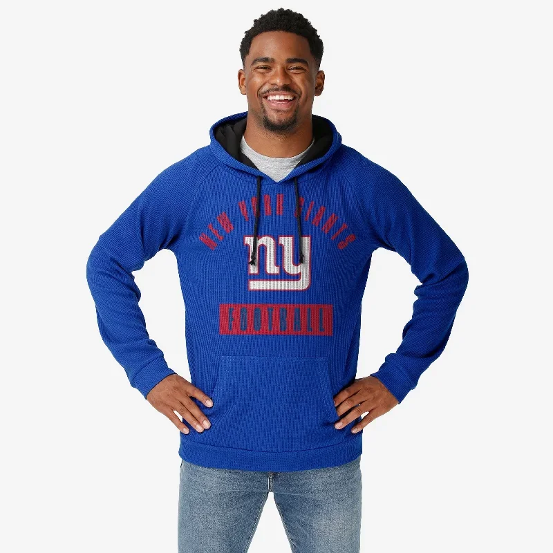 New York Giants Team Color Waffle Hoodie