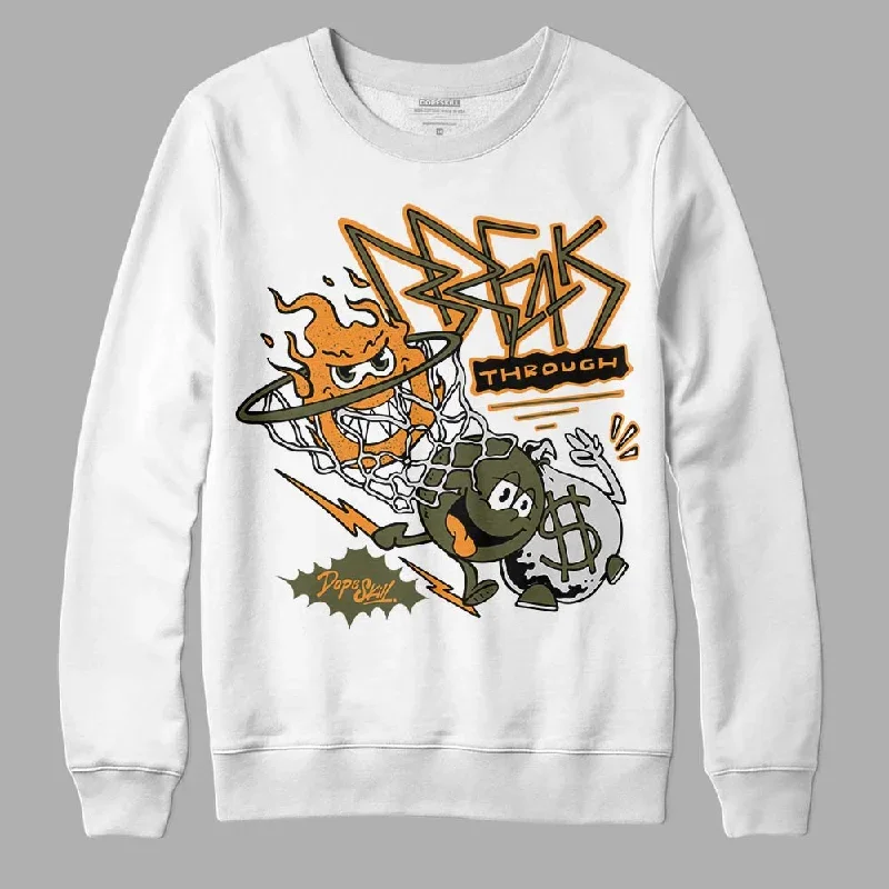 Olive 5s DopeSkill Sweatshirt Break Through Graphic