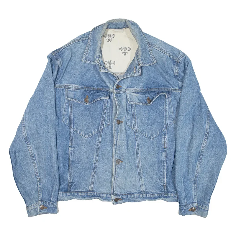 PACIFIQUE SUD Mens Denim Jacket Blue L