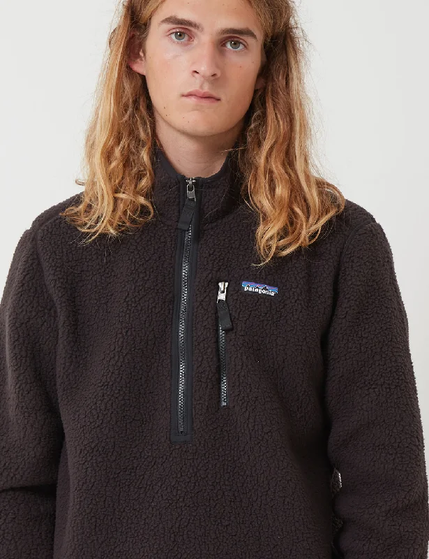 patagonia-retro-pile-pullover-black