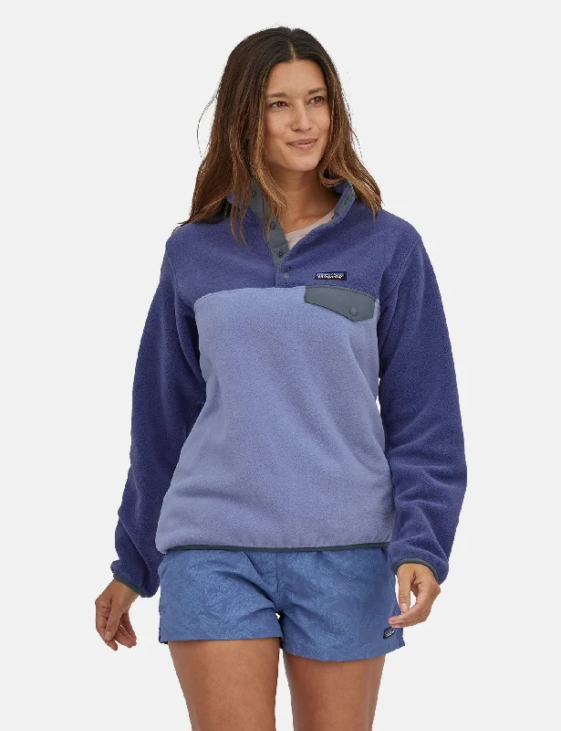 Patagonia Women's Lightweight Synchilla Snap-T Fleece Pullover - Light Current Blue