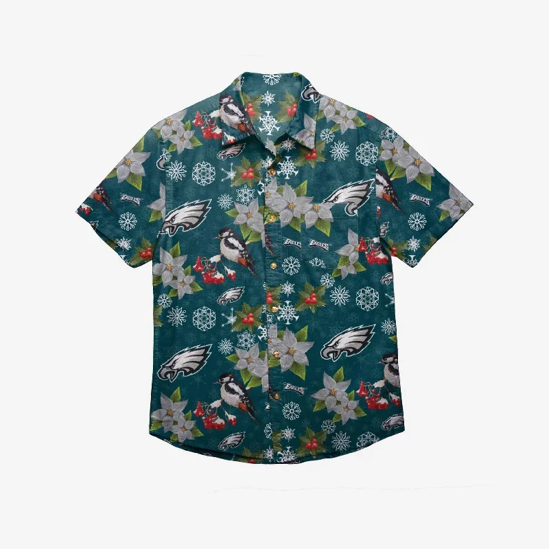 philadelphia-eagles-mistletoe-button-up-shirt