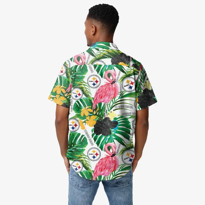 pittsburgh-steelers-flamingo-button-up-shirt