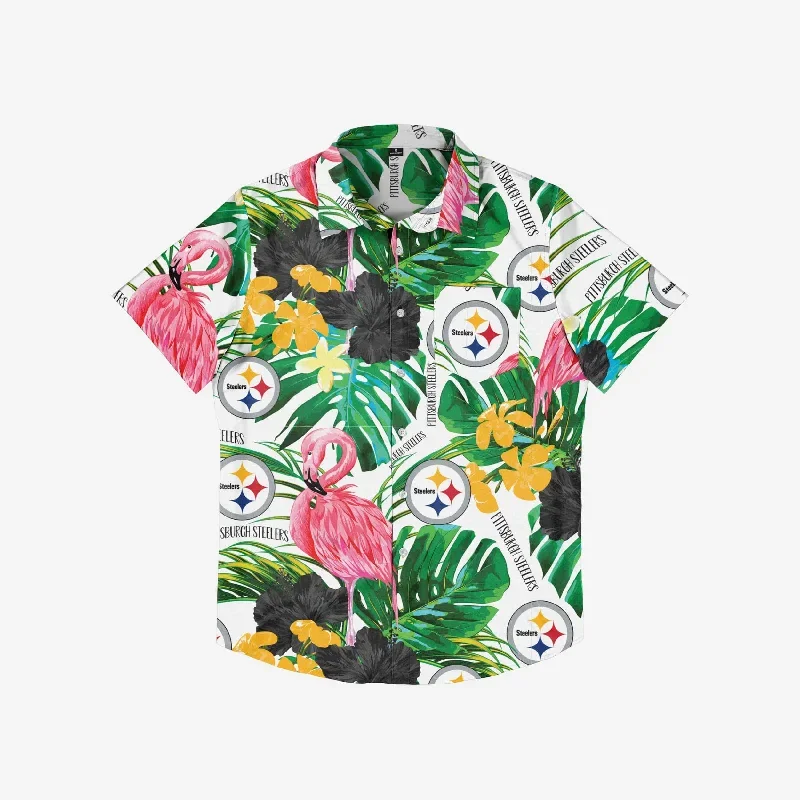 pittsburgh-steelers-flamingo-button-up-shirt