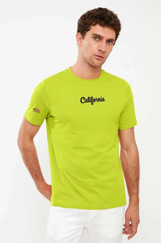 Polo Republica Men's California Embroidered Short Sleeve Tee Shirt