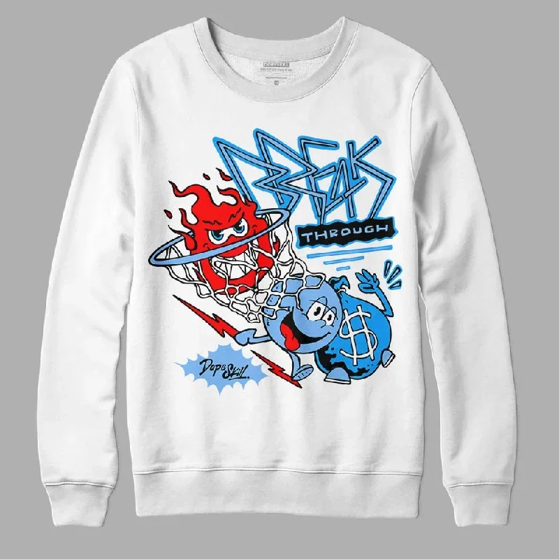 Powder Blue 9s DopeSkill Sweatshirt Break Through Graphic