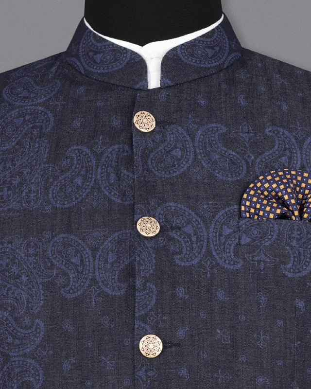 shark-navy-blue-with-comet-blue-paisley-textured-denim-designer-bandhgala-indo-western-blazer-aw