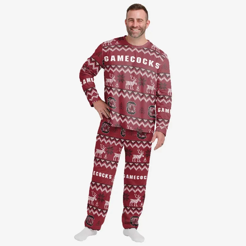 South Carolina Gamecocks Mens Ugly Pattern Family Holiday Pajamas