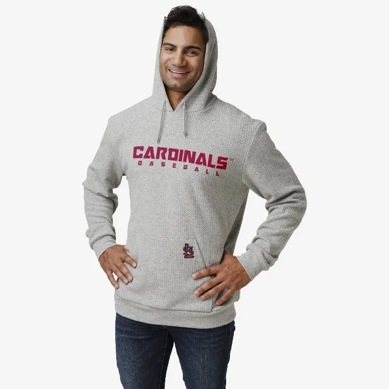 St Louis Cardinals Gray Woven Hoodie