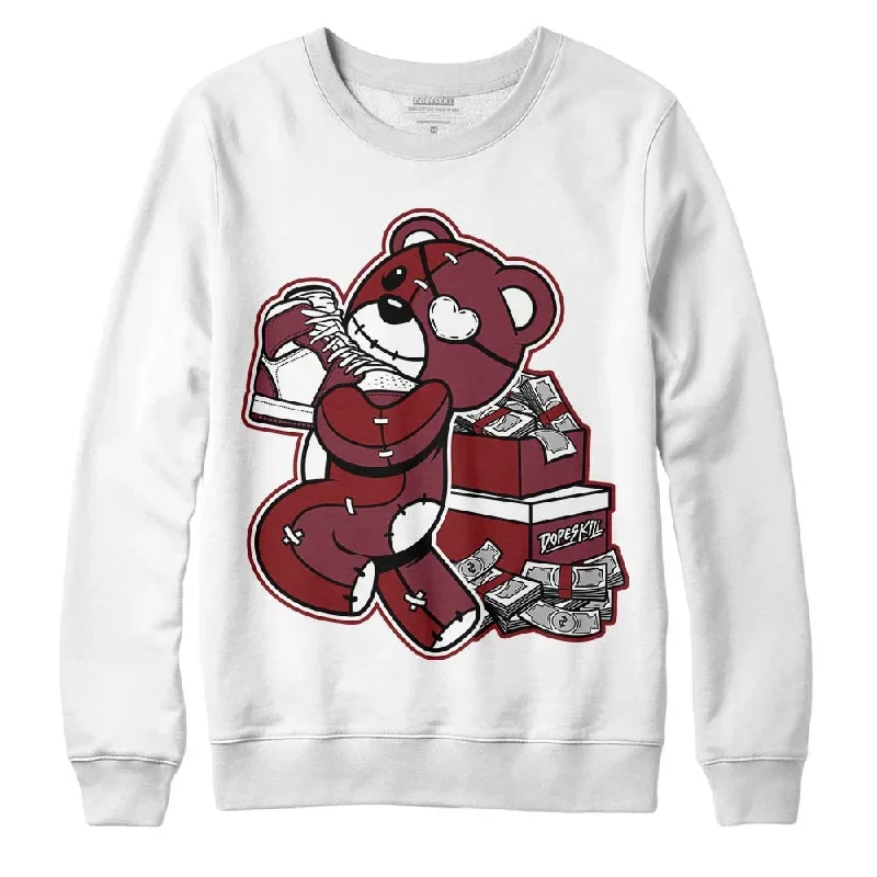 Team Red 1s DopeSkill Sweatshirt Bear Steals Sneaker Graphic