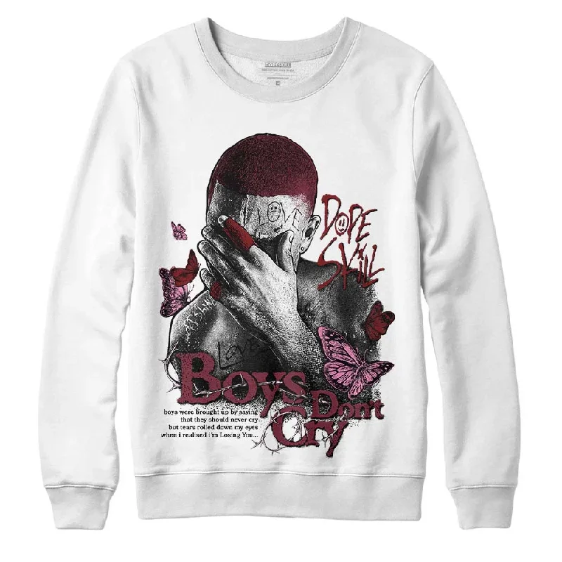 Team Red 1s DopeSkill Sweatshirt Boys Don't Cry Graphic