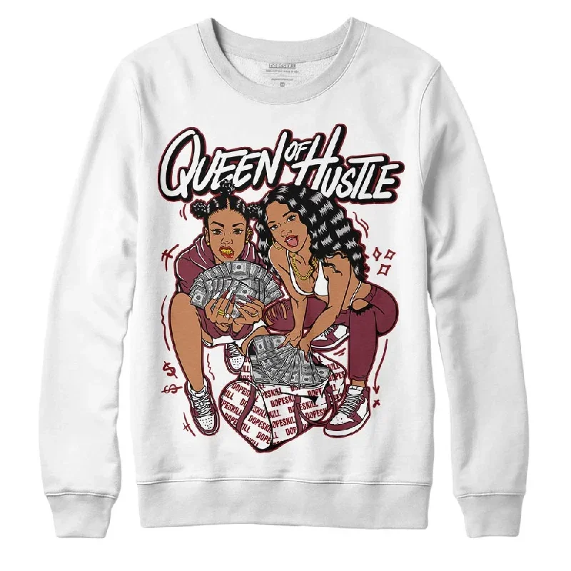 Team Red 1s DopeSkill Sweatshirt Queen Of Hustle Graphic