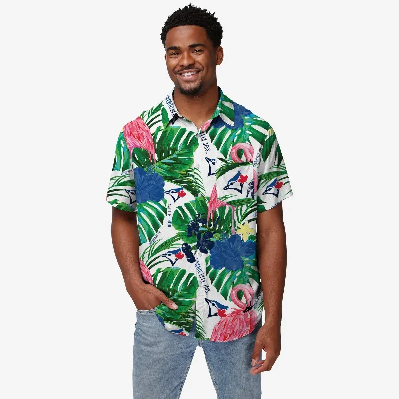 Toronto Blue Jays Flamingo Button Up Shirt