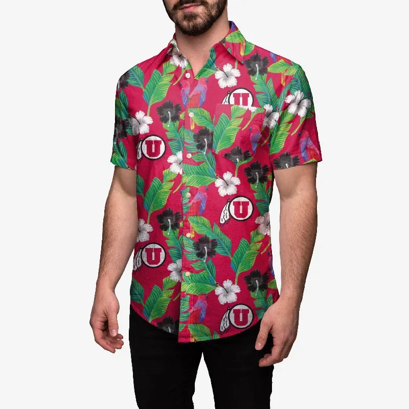 Utah Utes Floral Original Button Up Shirt