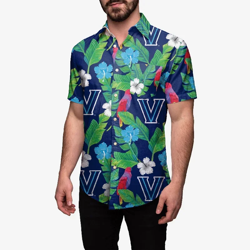 Villanova Wildcats Floral Button Up Shirt