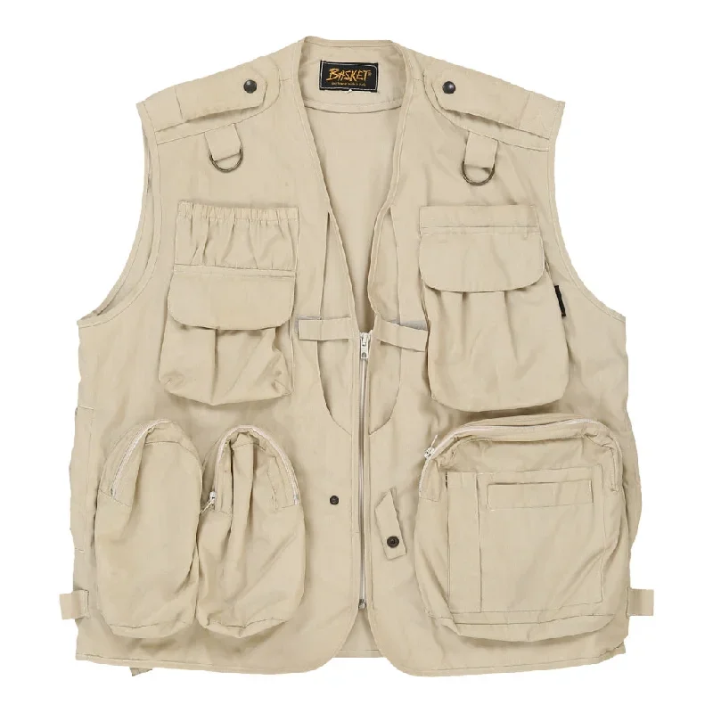 Basket Cargo Gilet - Small Beige Cotton